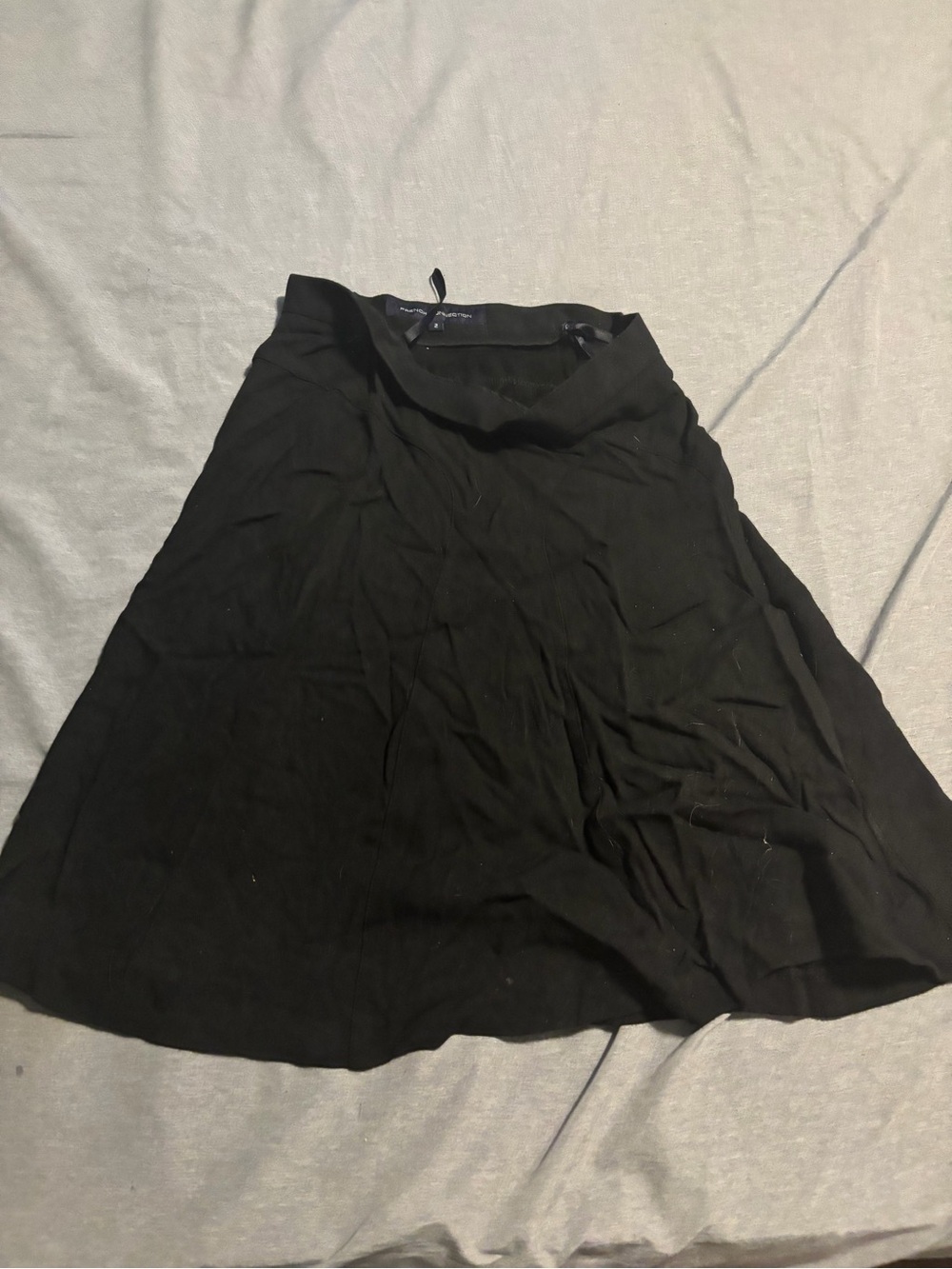 French Connection Black A-Line Skirt